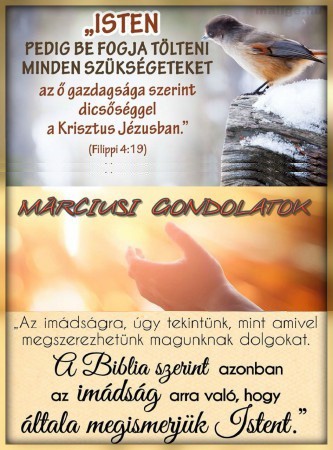 2019 - MÁRCIUS HÓNAP GONDOLATAI